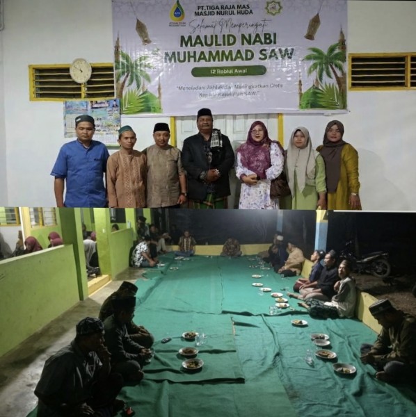 PT AGRINAS melalui KSO Tiga Raja Mas Gelar Maulid Nabi di Perumahan Divisi II, Warga Antusias