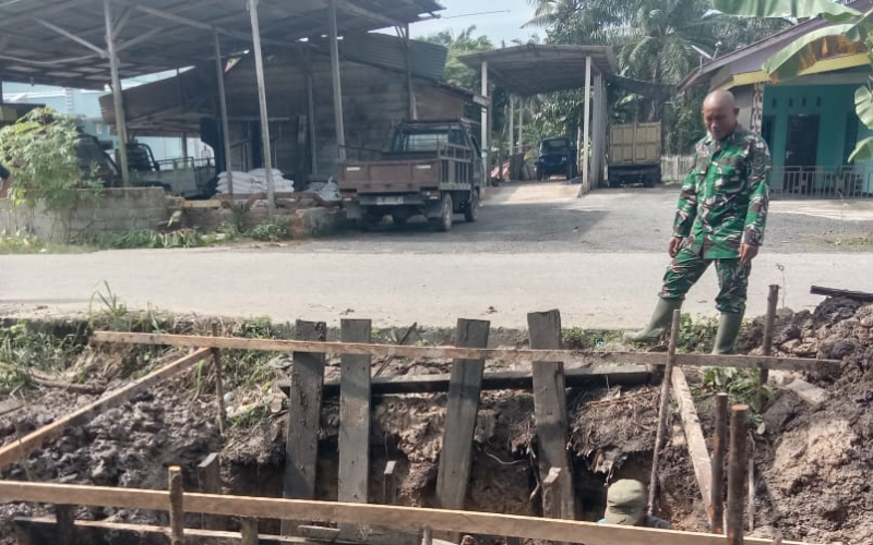 Kodim Dumai Kebut Pembangunan Dua Jembatan Beton, Wujud Nyata Kepedulian untuk Masyarakat