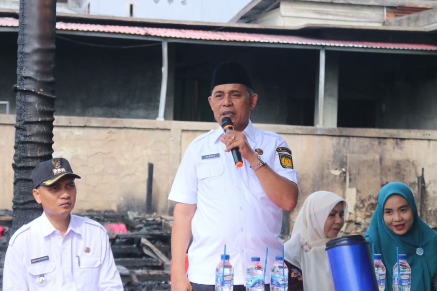 Musibah Kebakaran di inhil, Herman Ajak Warga Aktifkan Siskamling