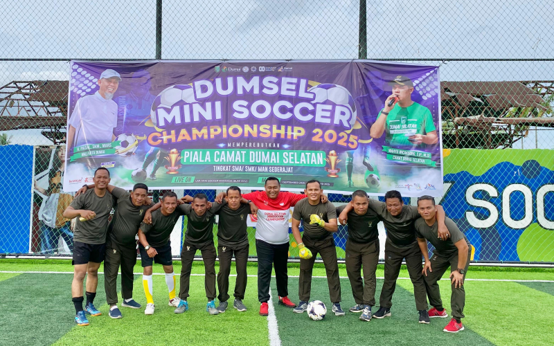 Danramil 01 Dumai: Dumsel Mini Soccer Championship Jadi Ajang Silaturahmi dan Pencetak Bibit Atlet Muda