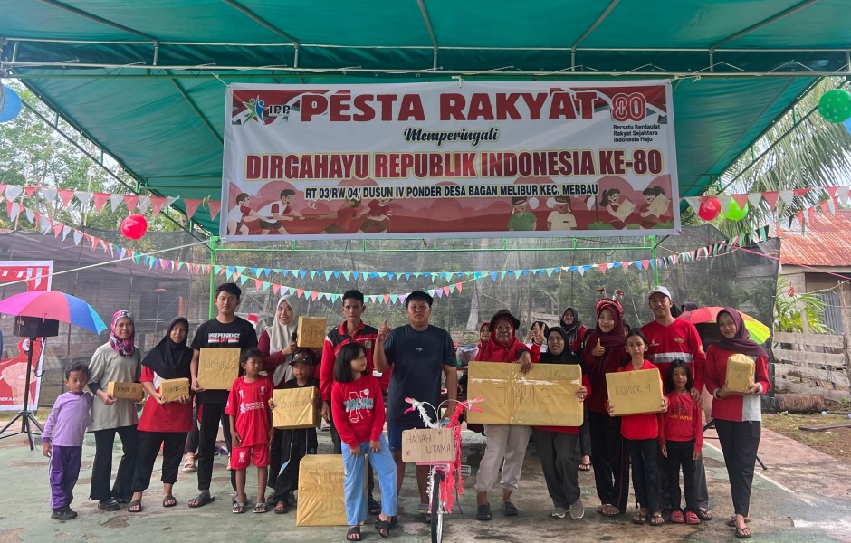 Kebersamaan Warga Ponder : RT 03 RW 04 Gelar Pesta Rakyat HUT RI