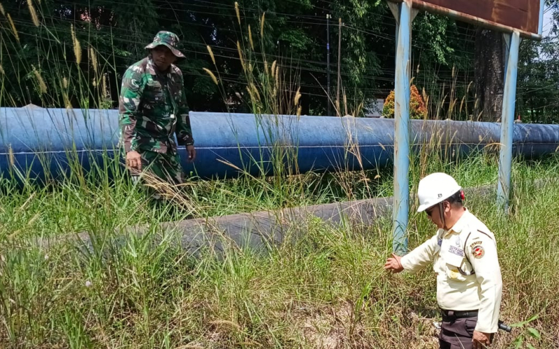 Patroli Gabungan TNI–PHR Sisir Jalur Pipa Minyak di Dumai Selatan