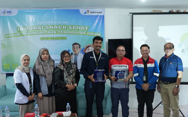 PT KPI Unit Dumai dan IHC Latih UMKM Produksi Snack Sehat Bernutrisi
