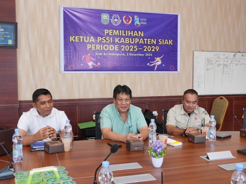 Asprov PSSI Riau Resmi Buka Tahapan Pemilihan Ketua PSSI Kabupaten Siak 2025–2029