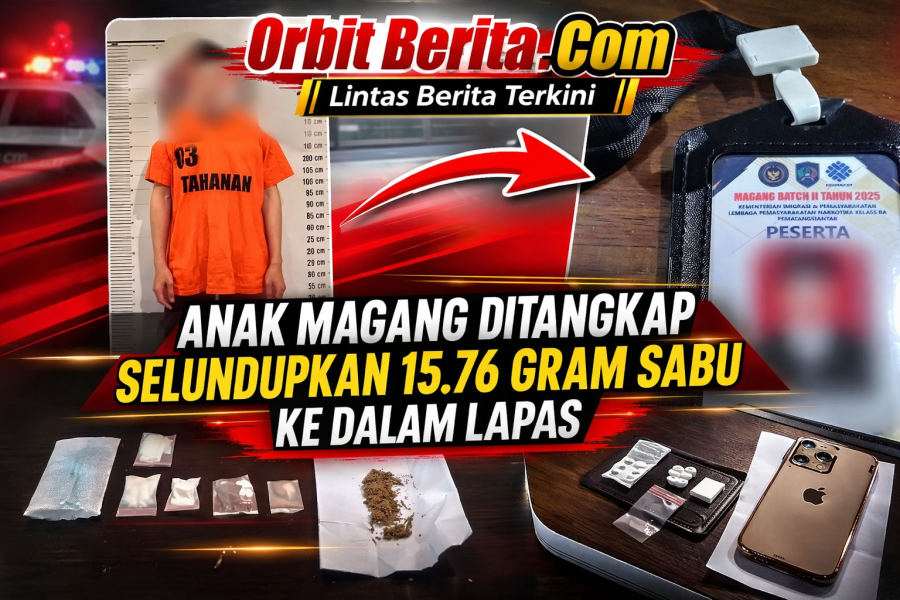 Anak Magang Ditangkap Selundupkan 15,76 Gram Sabu ke Lapas