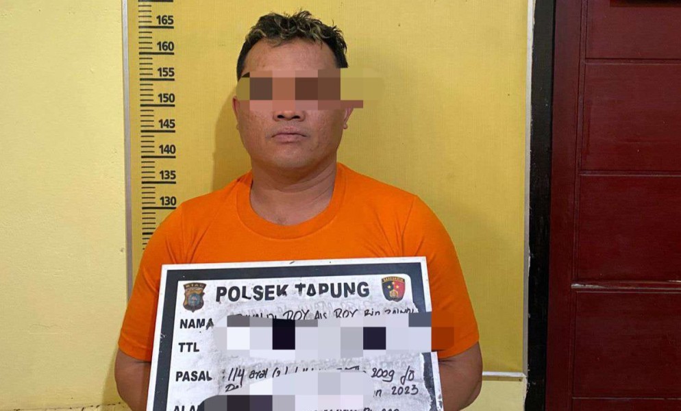 Polsek Tapung Tangkap Warga Tanjung Sawit, Sita  Sabu-sabu 38,94Gram