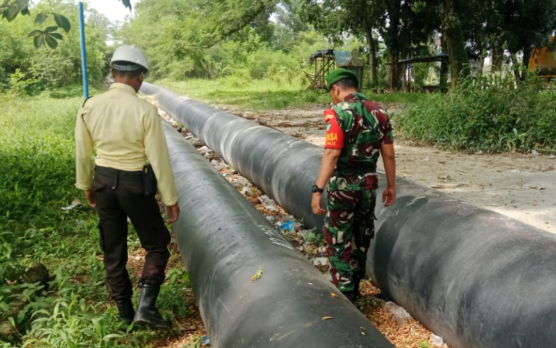 TNI dan Pertamina Hulu Rokan Sinergi Jaga Keamanan Jalur Pipa Minyak di Dumai
