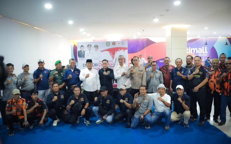 PWI Dumai Gelar Bhakti Sosial Donor Darah Sempena HUT ke-79