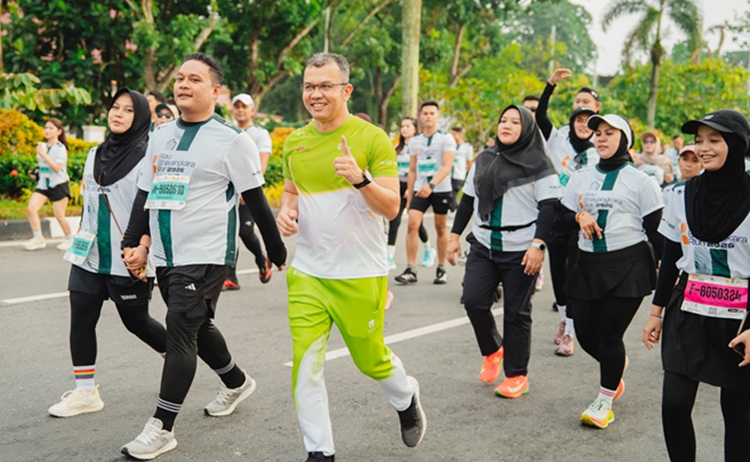 Runners PTPN IV Regional III Kembali Meriahkan Riau Bhayangkara Run 2026