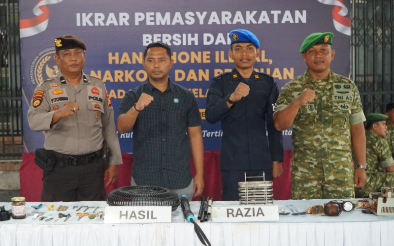 Rutan Dumai Tegaskan Komitmen Bersih dari Handphone Ilegal, Narkoba, dan Penipuan