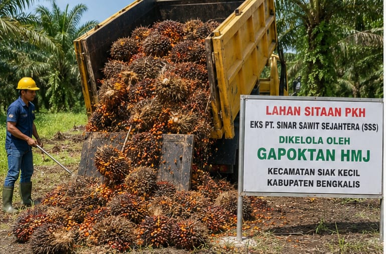 Gapoktan HMJ Tegaskan Eks PT SSS di Bawah Pengelolaan Resmi, Hasil Panen Disetor ke Negara