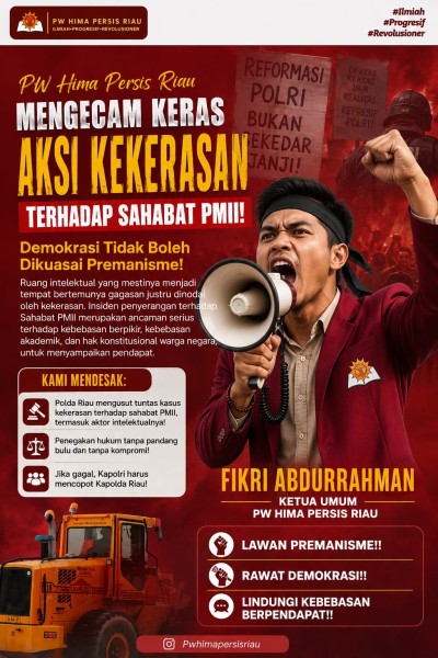 PW Hima Persis Riau Kecam Dugaan Intimidasi Jelang Diskusi Cipayung Plus, Desak Pengusutan Tuntas