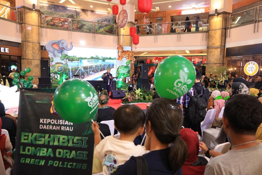 Puncak Ekshibisi Lomba Orasi Green Policing Polda Riau Tahun 2026