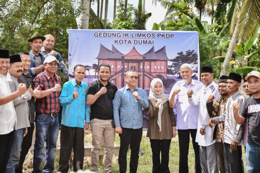 Wako Paisal Letakkan Batu Pertama Gedung Serba Guna IK Limkos PKDP Dumai