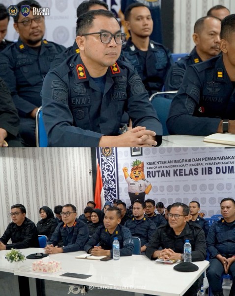 Rutan Dumai Tegaskan Komitmen Bersih dari Narkoba dan HP Ilegal, Ikuti Arahan Tegas Dirjenpas