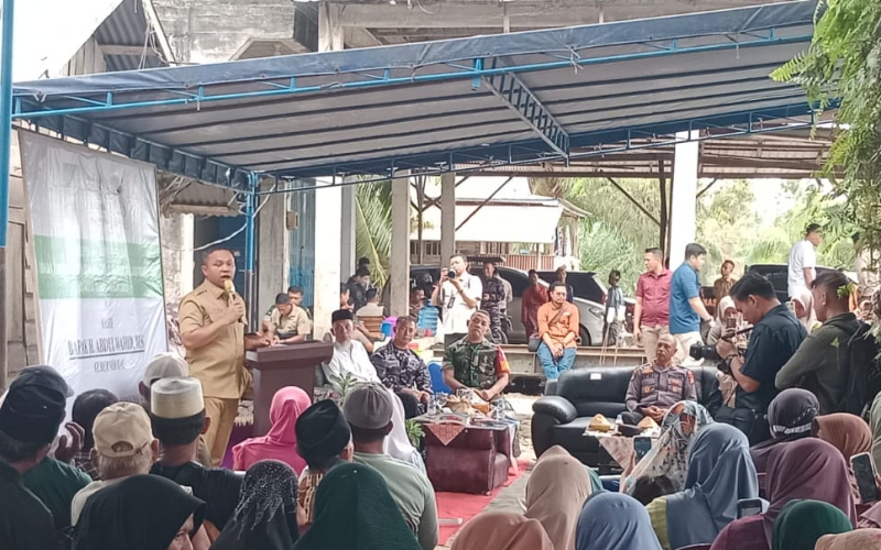 Sinergi, Dandim Dumai Hadiri Peletakan Batu Pertama RTLH di Sungai Sembilan