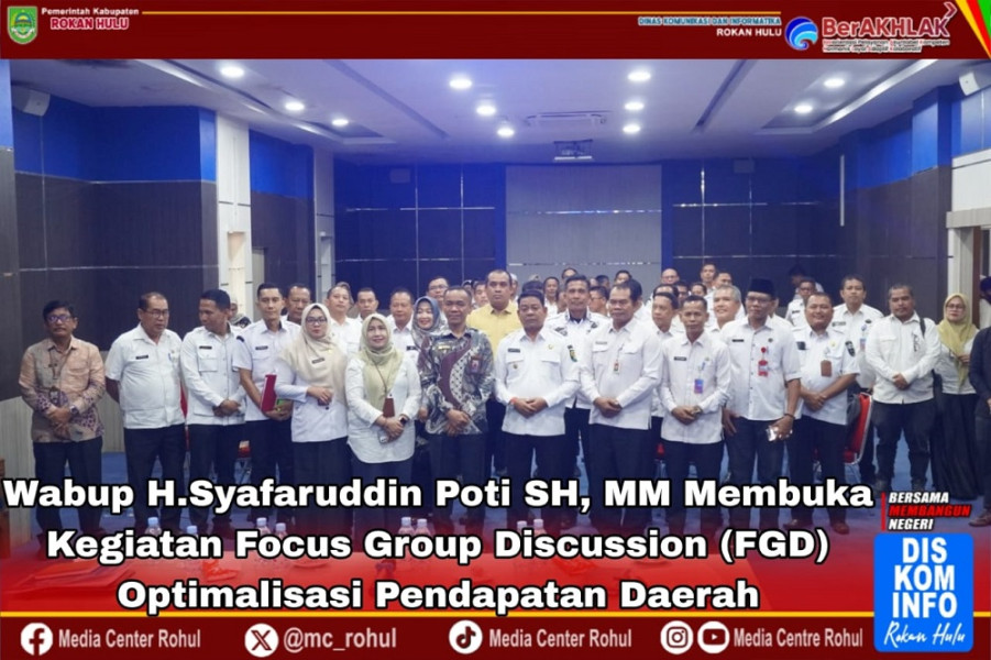 Syafaruddin Poti Buka FGD PAD Rohul 2026, Target Rp183 Miliar