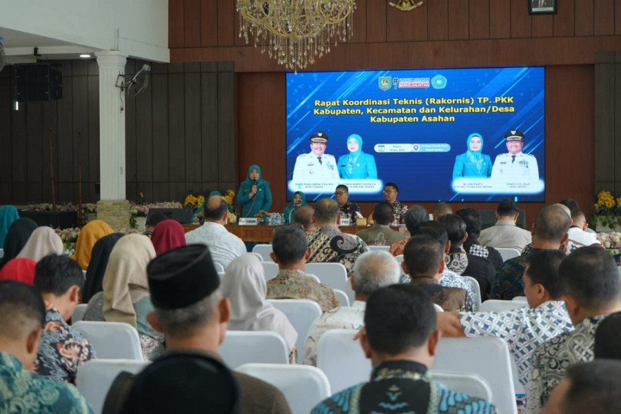Rakornis TP PKK Kabupaten Asahan Perkuat Koordinasi dan Apresiasi Desa Berprestasi 2025