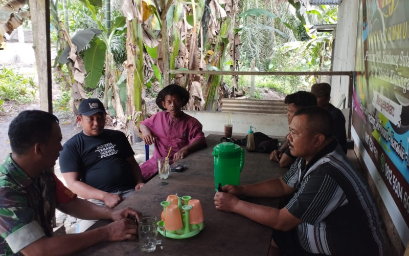 Komsos di Lubuk Gaung Jadi Wadah TNI Dengarkan Aspirasi Masyarakat