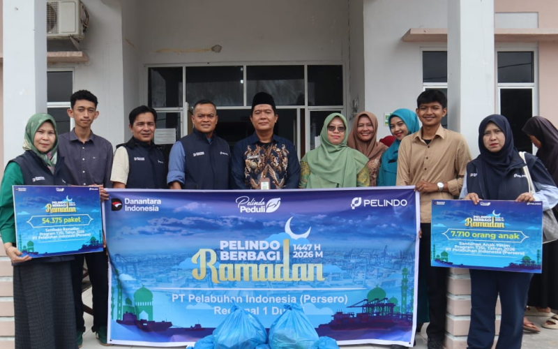 Pelindo Dumai Gelar Program Berbagi Ramadan, 1.250 Paket Sembako Disalurkan