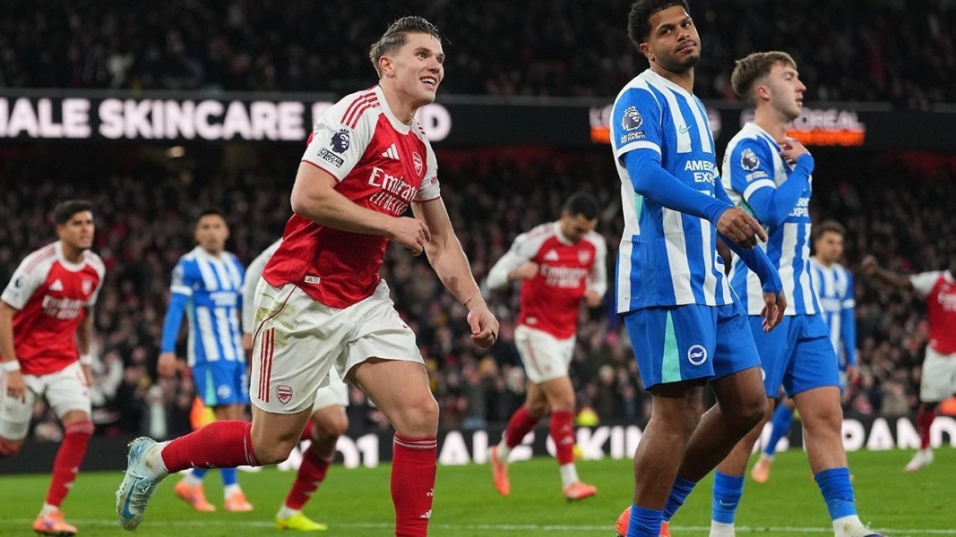 Arsenal Tekuk Brighton 2-1, Gol Bunuh Diri Rutter Antar The Gunners Rebut Puncak Klasemen