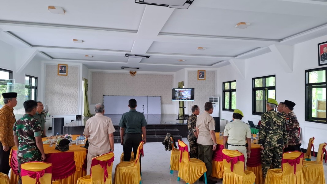 Kodim 0314/Inhil Ikuti Kegiatan Komsos Keluarga Besar TNI Secara Virtual