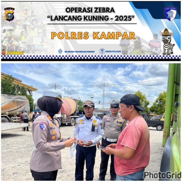 Polres Kampar 'Gelar' Ramp Check, Kapolres: 'Angkutan Umum Layak, Penumpang Selamat!'