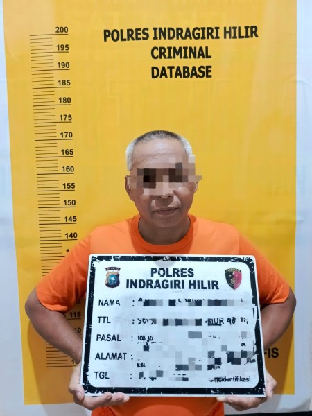 Polres Inhil Tangkap Pembakar Lahan Gambut 6,5 Hektare di Perbatasan Tembilahan Hulu–Enok, Api Merembet ke Lahan Warga