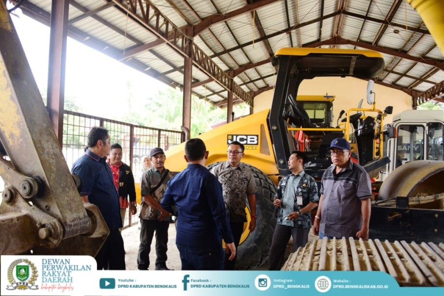Komisi II DPRD Bengkalis Soroti Kondisi Alat Berat UPT PUPR Mandau