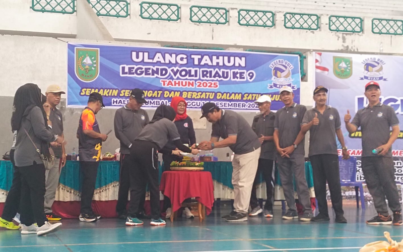 Bertema Silaturahmi dan Persaudaraan, HUT Legend Voli Riau ke-9 Berlangsung Semarak