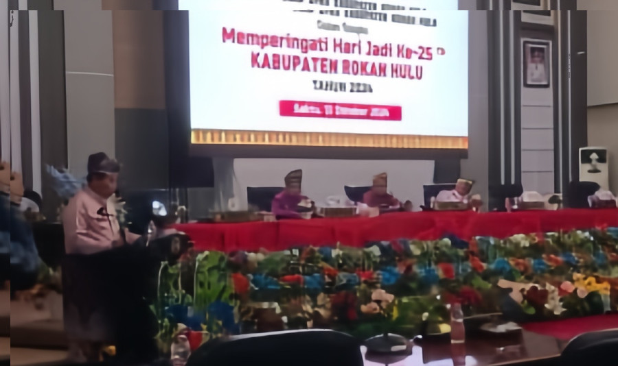 Peringati Hari Jadi Rokan Hulu ke-25 DPRD Rohul Gelar Paripurna Istimewa