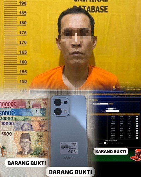 Polres Inhil Ungkap Kasus Perjudian Togel di Pasar Dayang Suri, Satu Pelaku Diamankan