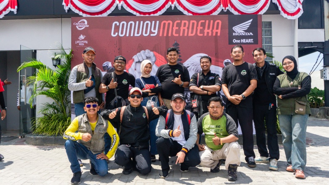 Semarak Convoy Merdeka HOBIKU 2025 di Pekanbaru