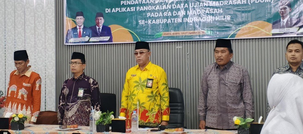 Kakan Kemenag Inhil Buka Bimtek PDUM 2026, Pastikan Seluruh Siswa Akhir Peroleh Hak Ijazah