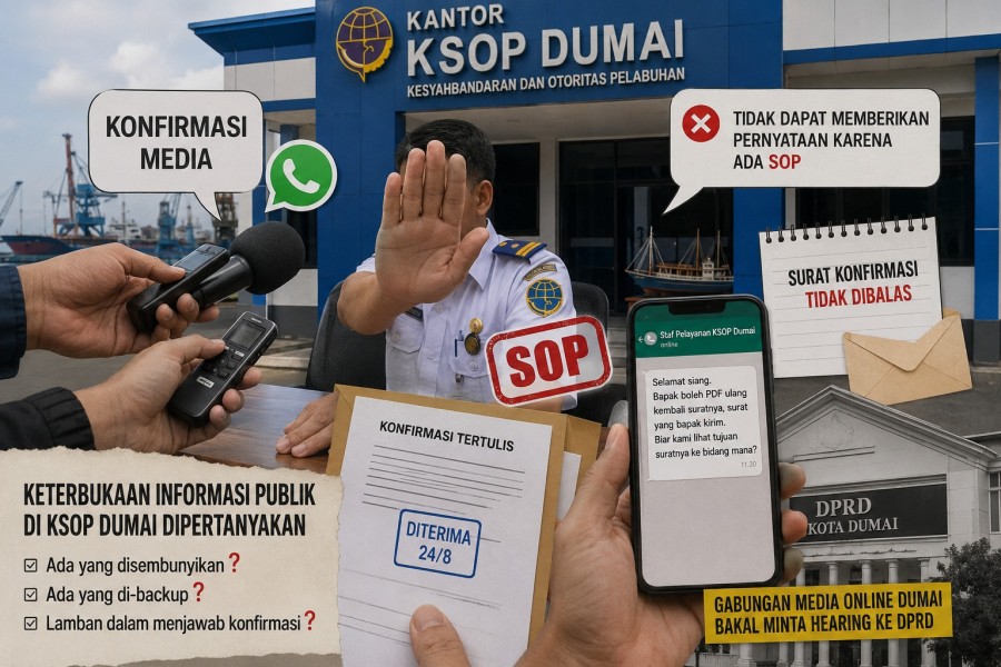 Keterbukaan Informasi Publik di KSOP Dumai Dipertanyakan