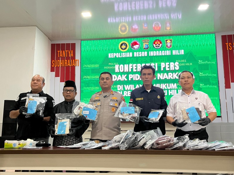 79 Tersangka Narkoba Diamankan, Polres Inhil Gencar Operasi Antik