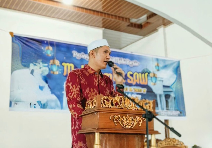 Peringati Maulid Nabi, Kepala Desa Kuala Patah Parang Tekankan Pentingnya BPJS Ketenagakerjaan