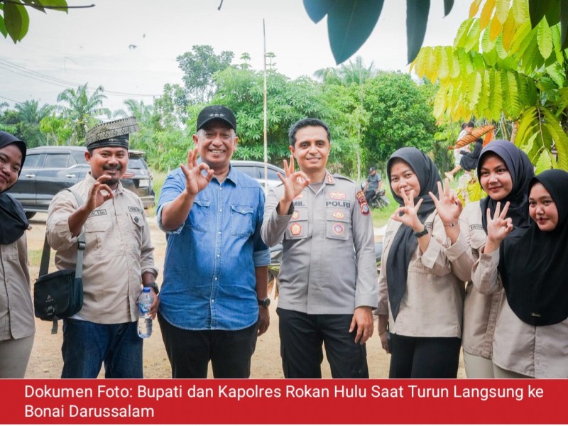 Bupati dan Kapolres Turun Langsung ke Bonai, Perang Melawan Narkoba & Penyakit Masyarakat Kian Dipertegas