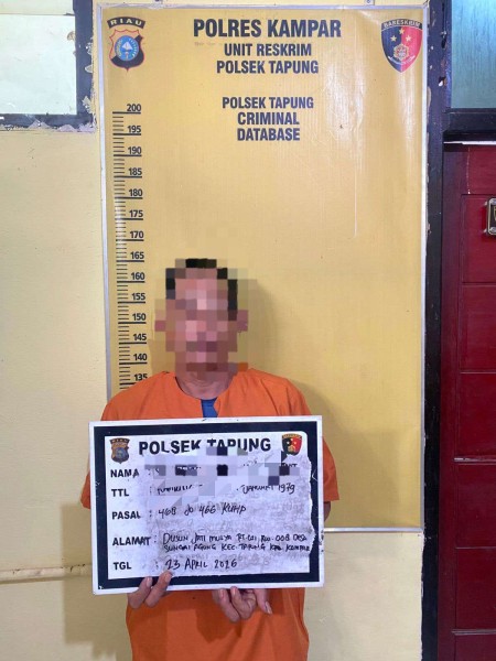 Pelaku Penganiaya di Desa Sungai Agung Ditangkap Polsek Tapung