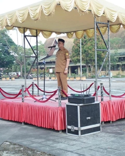 Bupati H. Herman Pimpin Apel Bersama Pasca Libur Idul Fitri 1447 H Tekankan Kedisiplinan ASN dalam bekerja