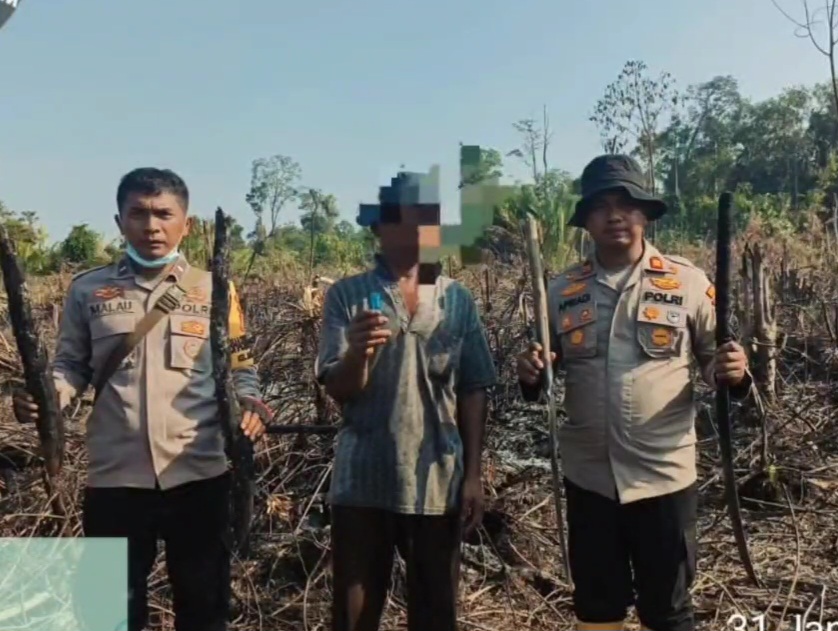 Kapolsek Sungai Sembilan Ungkap Pelaku Pembakaran Lahan di Batu Teritip