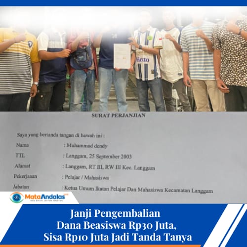 Janji Pengembalian Dana Beasiswa Rp30 Juta, Sisa Rp10 Juta Jadi Tanda Tanya