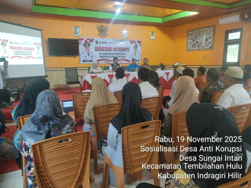 Pemdes Sungai Intan Gelar Sosialisasi Desa Anti Korupsi