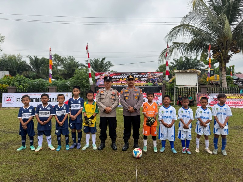 Sempena HUT Bhayangkara, Posek Sungai Sembilan Gelar Turnamen Minisoccer U-10