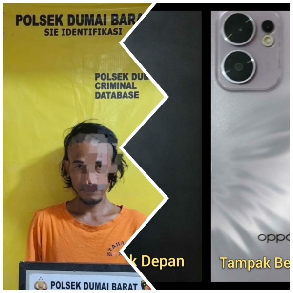 Dua HP Dicuri Saat Korban Tertidur, Polsek Dumai Barat Bekuk Satu Pelaku