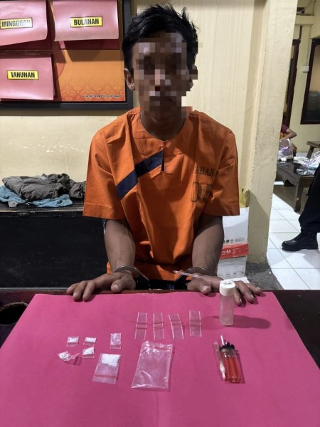 Gara-Gara Sabu Pemuda Asal Rakit Kulim Ditangkap Personel Polsek di Batu Rijal Hilir Peranap