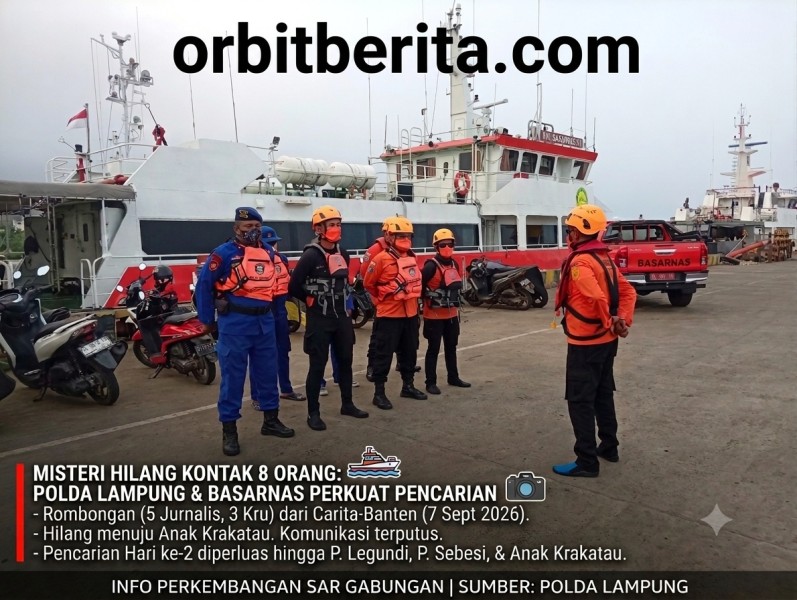 5 Wartawan dan 3 Kru Kapal Hilang di Selat Sunda, Pencarian Diperluas
