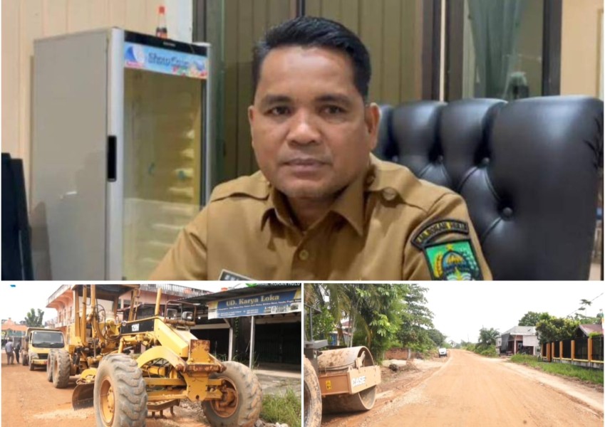 Atas Instruksi Bupati, Pemkab Rokan Hulu Gencarkan Perbaikan Jalan Strategis