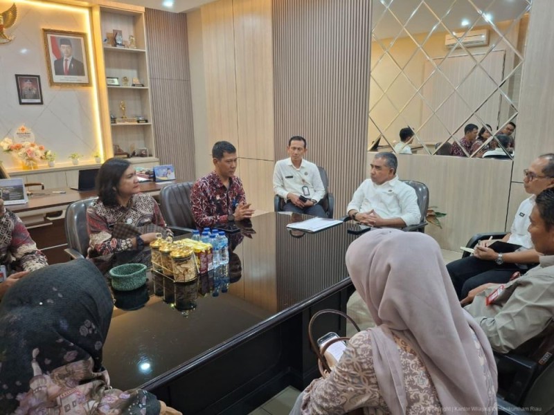 Kemenkumham dan BPN Riau Siapkan Kerja Sama Hukum Terintegrasi