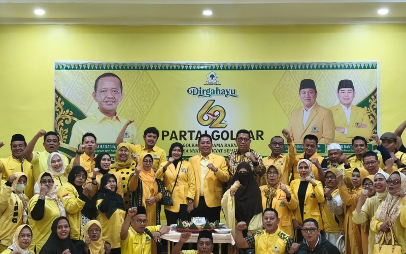 Golkar Dumai Rayakan HUT ke-62, Santuni Anak Yatim hingga Ziarah Makam Tokoh Partai